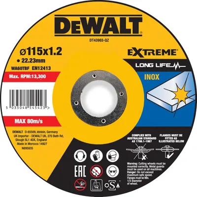 Image de DEWALT DT43903-QZ Disque à tronçonner 1 pc