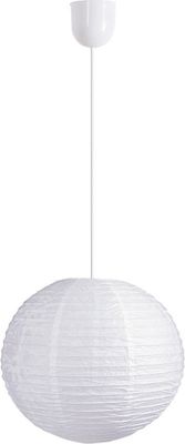 Papier Kugel Hänge Leuchte Ø400mm | Asia | Weiß | Pendel Lampe Japan Lampion Hängelampe Hängeleuchte Papierkugel Papierlampe Papierleuchte Pendellampe Pendelleuchte