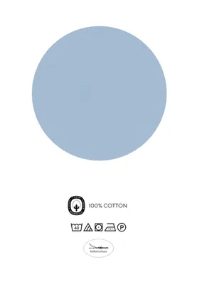 Produktbild von Biberna Mako-Satin Bettwäsche Streifen 615210-220 taubenblau 135x200 cm + 80x80 cm