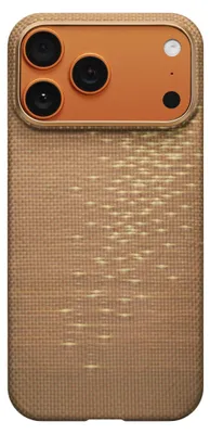 Image de Pitaka Ultra Slim Coque iPhone 17 Pro Max – Compatible avec MagSafe – Fabriqué en fibre d'Aramide – Bouton de contrôle de la caméra résistant aux rayures - Beige