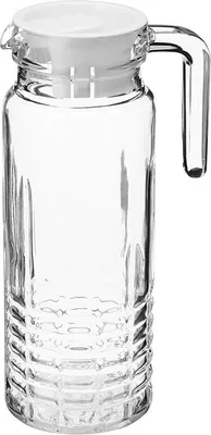 Zdjęcie produktu dla Szklany dzbanek Falco z pokrywką, 1000 ml, do napojów zimnych i gorących