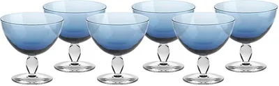 Produktbild von Eiscremeglas Mezzo 6er-Set Colori Vero 12cm blau