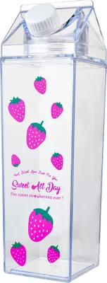 Obrázek produktu pro Clayre & Eef Láhev na pití 750 ml Transparentní plastové jahody