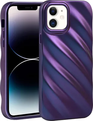 Image de Coque en silicone violet, résistante, pour Apple iPhone 12/12 Pro