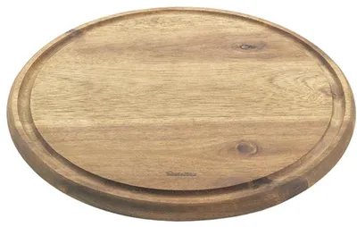 Zdjęcie produktu dla metaltex 561310000 Deska do krojenia metaltex, średnica: 240 mm, drewno akacjowe