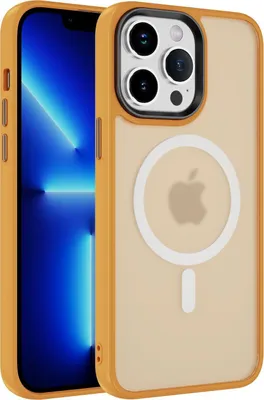 Produktbild von Handyhülle Magsafe für Apple iPhone 15 Pro Max Handyhülle Bumper Case Magnet Cover – Farbe: Gelb