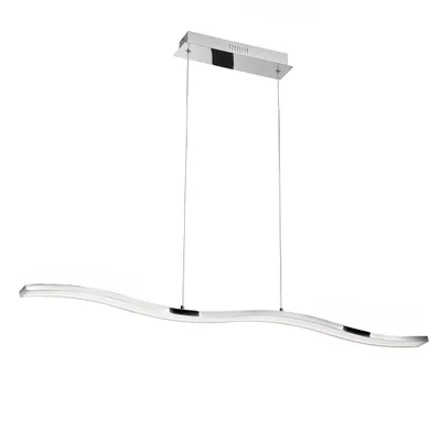 Produktbild von Nova Luce CESENA LED Pendelleuchte Chrom 42W Warmweiss 105x8,5x120cm 81002002
