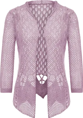 Produktbild von ebeeza damen strickjacke - lavendel, XS/S
