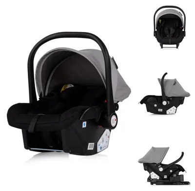 Obrázok produktu pre Chipolino detská autosedačka Vista i-Size (40-87cm) skupina 0+, slnečná strieška, 3D vankúš svetlosivá