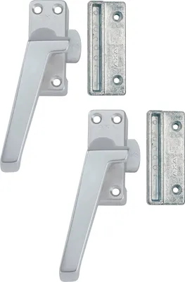 Produktbild von AXA Fensterverriegelung 2 Stück – Modell 3302 – Fenstergriff – Nicht abschließbar – Links nach außen öffnend – Aluminium