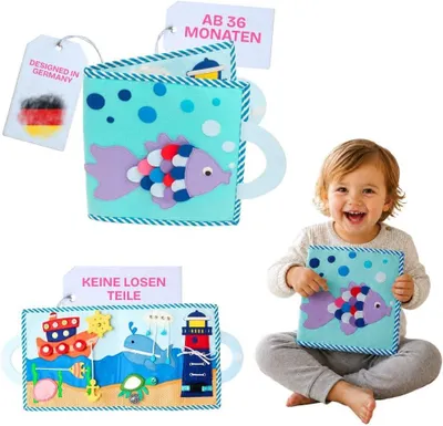 Productafbeelding van Designs Magische vis - 2 zijden - Montessori-speelgoed vanaf 2 jaar
