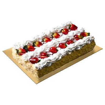Zdjęcie produktu dla Prostokątna blacha do ciasta 40x30 cm, karton pokryty złotą folią