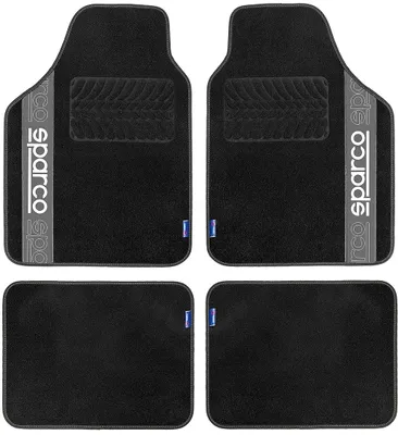 Produktbild von SPARCO Universal-Fußmatten Universal-Automatten SPF510GR Vorne und Hinten Polyester