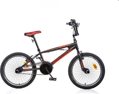 Produktbild von Dino Bikes BMX 20", BMX-Rad, Erwachsene, Unisex, Anfällig, Metall, Schwarz