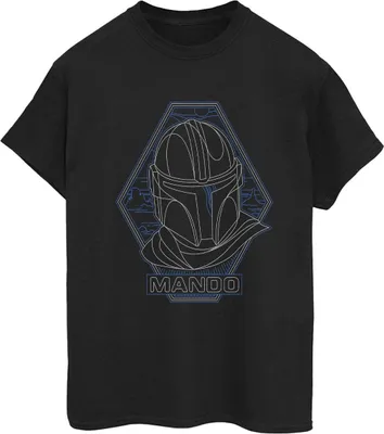 Produktbild von Star Wars - "The Mandalorian" T-Shirt für Damen BI45924 (L) (Schwarz)