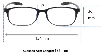 Produktbild von Lesebrille mit beidseitiger Entspiegelung, Blaulichtfilter, Stärke +1,5, flexibel, leicht, für Zuhause