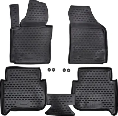 Obrázok produktu pre J&J Automotive | Gumové rohože so zvýšeným okrajom pre Volkswagen Touran 2006-2014