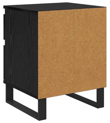 Imagen del producto de Armario de Noche con cajón Roble Negro 40 x 35 x 50 cm