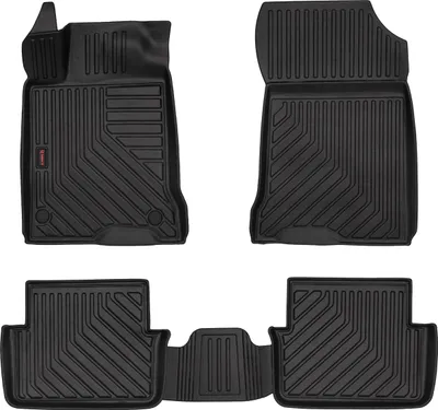 Produktbild von 3D Gummimatten passend für Renault Laguna III liftback, kombi (2007-2015) – Schwarz, hoher Rand, 4-tlg Set