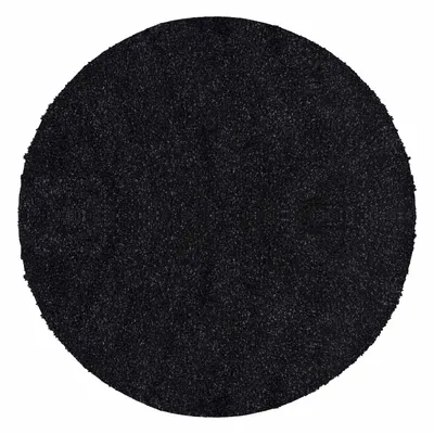 Produktbild von Teppium Hochflor Teppich Uni Einfarbig Modern Shaggy Teppich Wohnzimmer Flauschig Weich Preishammer, Grösse: 80 cm Rund