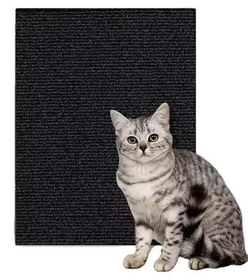 Obrázek produktu pro Škrabadlo pro kočky, nastavitelná velikost, odolný design, 30 x 100 cm, černé