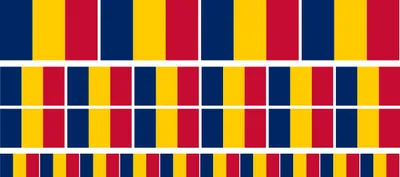 Produktbild von Mini Aufkleber Set - Pack glatt - 4x 51x31mm+ 12x 33x20mm + 10x 20x12mm- selbstklebender Sticker - Tschad - Flagge / Banner / Standarte fürs Auto, Büro, zu Hause und die Schule - Set of 26