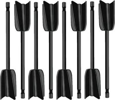 Produktbild von Epoxy Mischstäbchen Set schwarz 8-teilig für 1/4 Bohrer