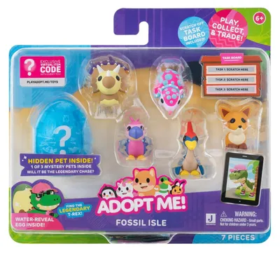 Produktbild von AME0063-6er Figuren Pack Fossil Insel offizielles Figurenset mit Spielcode