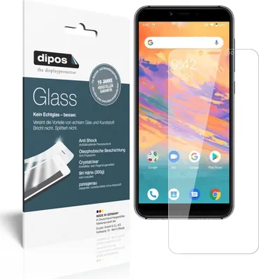 Obrázok produktu pre 2x ochranná fólia pre Umidigi A3S - Anti-Shock 9H fólia dipos Glass plastové sklo