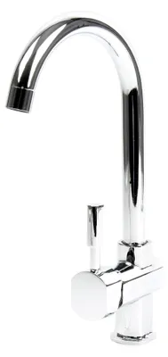 Produktbild von Küchenarmatur mit 360° drehbarem Wasserhahn, verchromt, Anschluss 16,41 mm (3/8")