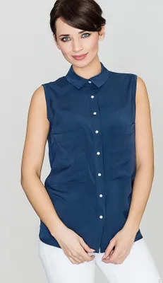 Produktbild von Lenitif Tanktop für Frauen Angliflour dunkelblau S