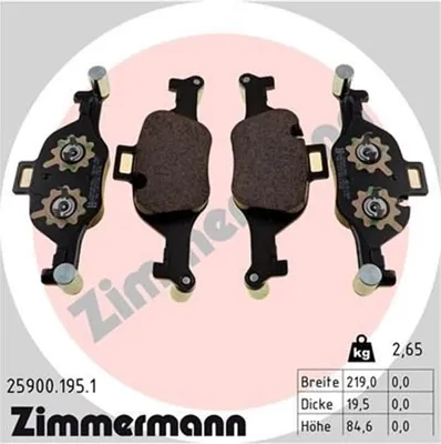 Produktbild von Zimmermann Bremsbeläge für BMW 3er 4er 5er 6er 7er X3 X4 X5 X6