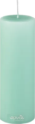 Produktbild von Sovie CANDLES Stumpenkerze in Jadegrün Ø 50 mm x H 150 mm, Brenndauer ca. 42 St. - 1 Stück