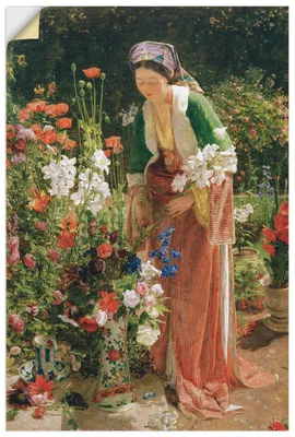 Produktbild von ARTland Wandbild, selbstklebend Im Garten des Beis Größe: 60x90 cm