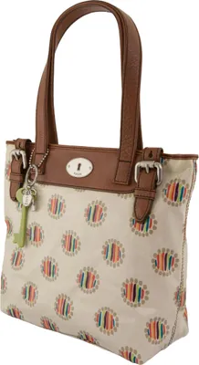 Zdjęcie produktu dla Torebka Fossil Wmns Shoulderbag Key-per Shopper Dot Cream