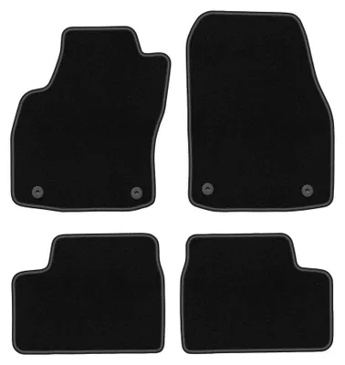 Obrázok produktu pre Velúrové autokoberce pre: Opel Astra H 2003-2010 (sedan/hatchback/kombi) – sada 4 ks, čierne, na mieru – Wielganizator BASIC