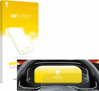 Produktbild von upscreen Schutzfolie für Volkswagen Polo 6 Digital Cockpit Pro Displayschutz Displayschutzfolie Folie Matt Entspiegelungsfolie