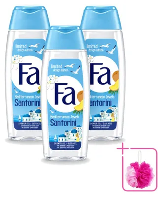 Produktbild von 3 x Fa Mediterranean Jewels Santorini Duschgel - 250 ml - Sparpackung - 3 Stücke