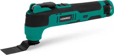 Produktbild von Akku-Multitool 12V 2Ah, 0,69 kg, mit Spachtel, Sägeblatt und Schleifset