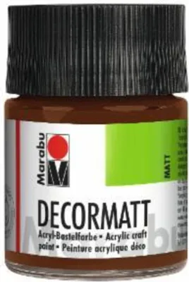 Produktbild von Decormatt Acryl - Hellbraun 047 50 ml. Packung mit 6 Stück