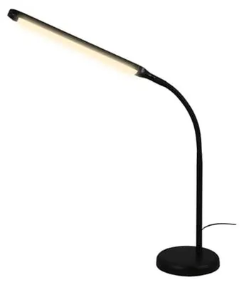 Zdjęcie produktu dla Lampa stołowa LED - możliwość regulacji jasności - idealna do czytania i pracy - sterowanie dotykowe - wysokość 37 cm - kolor czarny