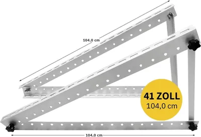 Produktbild von 41 Zoll Solarpanel Halterung Solarmodul Montage Befestigung Aufständerung