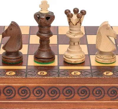 Imagen del producto de Juego de ajedrez de madera, embajador, 55 cm