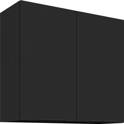 Produktbild von Küchen Hängeschrank 80 cm SIENA Schwarz Küche Küchenzeile Küchenblock