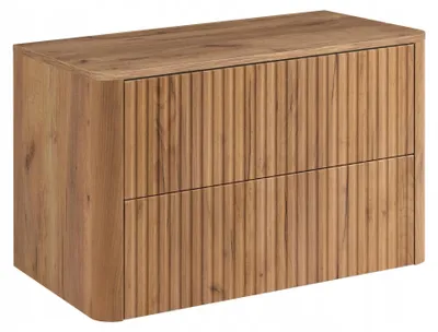 Immagine prodotto di Rodan Mobile Sottolavabo 80cm - con Top - Sospeso - Scanalato Rovere - Push-to-Open - LINEA
