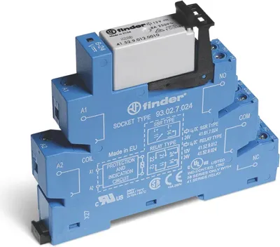 Produktbild von FINDER 38.52.8.230.0060 Relaisbaustein Nennspannung: 2030 V/AC Schaltstrom (max.): 8 A 2
