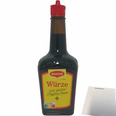 Produktbild von Maggi Würze flüssig das gewisse Tröpfchen etwas (1x250g) + usy Block