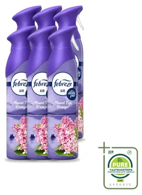 Produktbild von 6 x Febreze Lufterfrischer Spray Mount Fuji Breeze - 185 ml - Großpackung - 6 Stücke