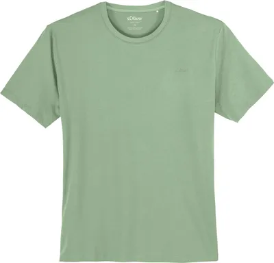 Produktbild von s.Oliver Übergrößen hellgrün Basic-T-Shirt Rundhals
