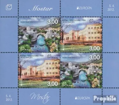 Produktbild von Briefmarken Bosnien - Kroat. Post Mostar 2012 Mi Block26 (kompl.Ausg.) postfrisch Besuche